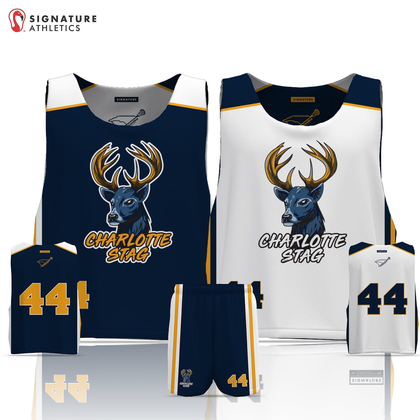 Charlotte Stag Men's 2 Piece Game Package: Charlotte Stag Signature Lacrosse