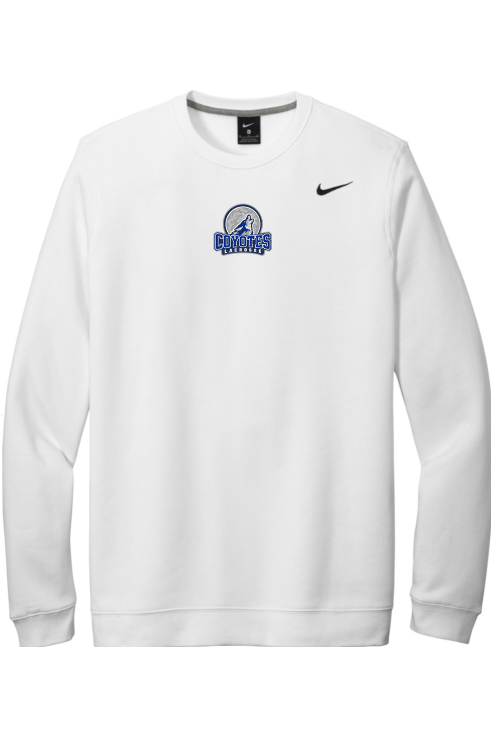 CL Embroidered Nike Club Fleece Crew Signature Lacrosse