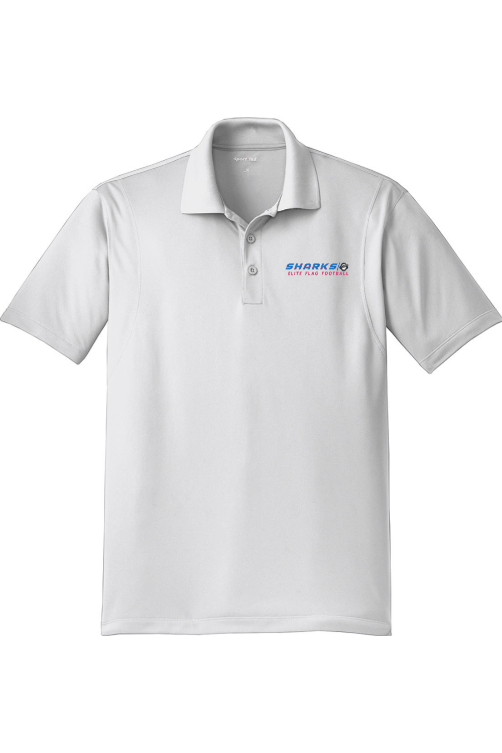 Columbus Flag Sharks Adult Embroidered Athletic Polo Signature Lacrosse