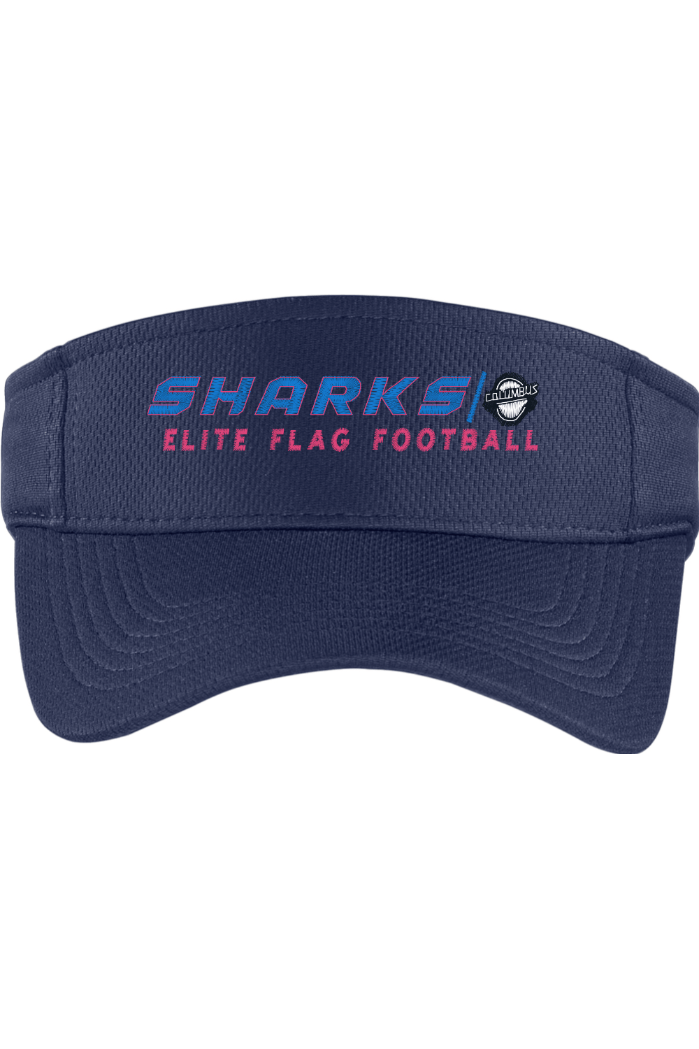 Columbus Flag Sharks Embroidered Visor Signature Lacrosse