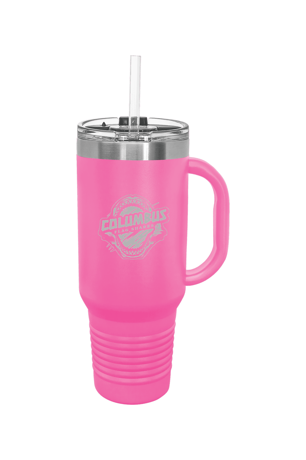 Columbus Flag Sharks Insulated Travel Mug Signature Lacrosse