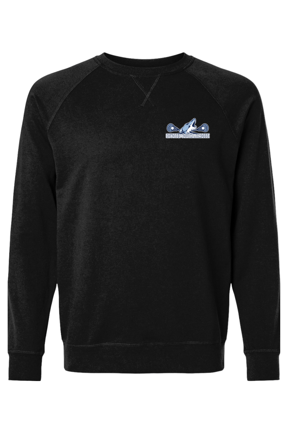 Coyotes YLC Adult Heavyweight Raglan Long Sleeve Signature Lacrosse