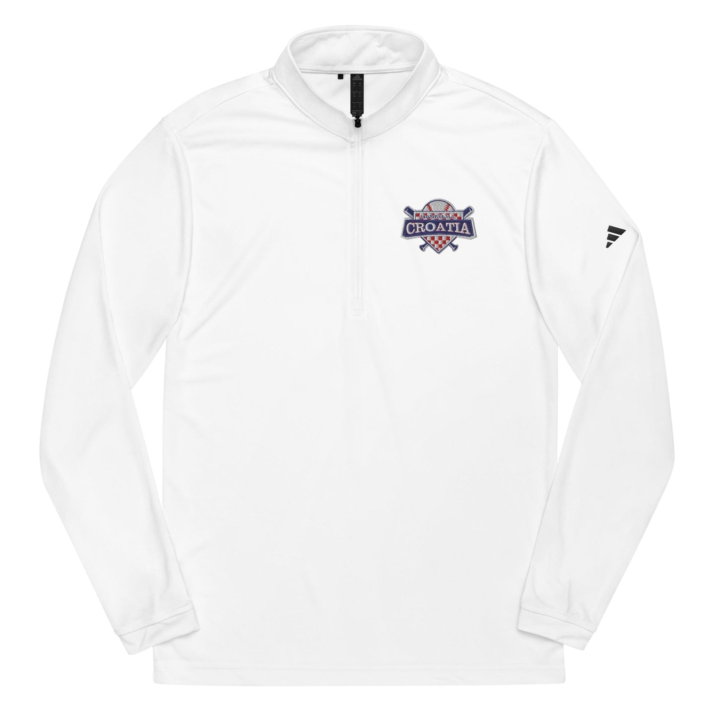 Croatia North Embroidered adidas Quarter Zip Pullover Signature Lacrosse