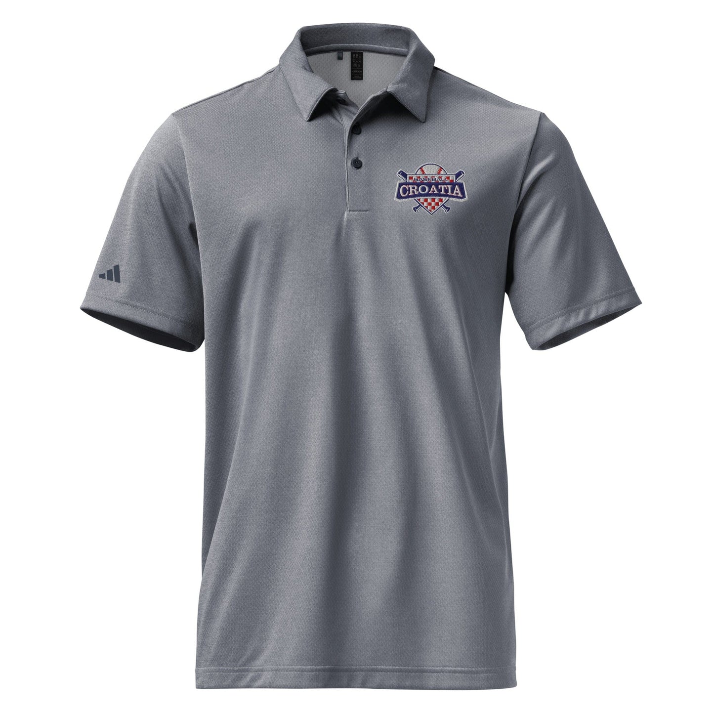 Croatia North Embroidered adidas Space-Dyed Polo Signature Lacrosse