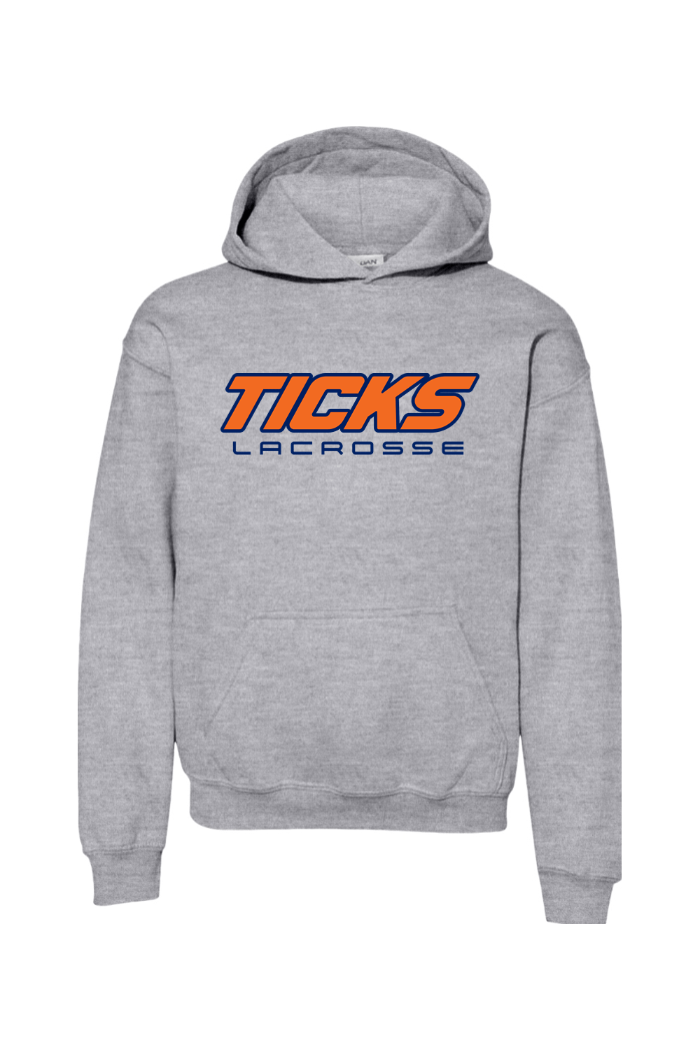 CT River Ticks Gildan Youth Hooded Sweatshirt - Sport Grey Signature Lacrosse
