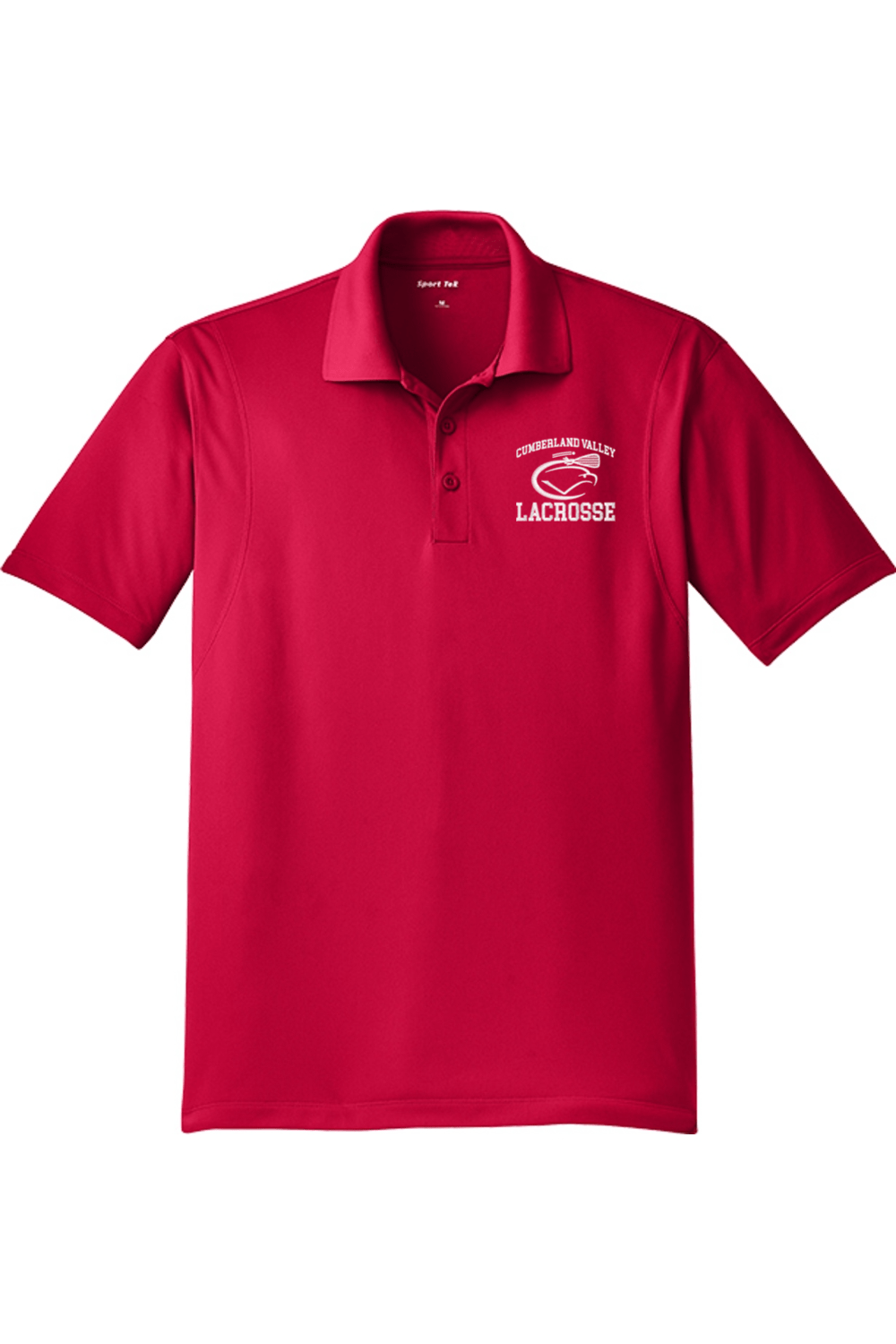 Cumberland VYLC Adult Embroidered Athletic Polo Signature Lacrosse