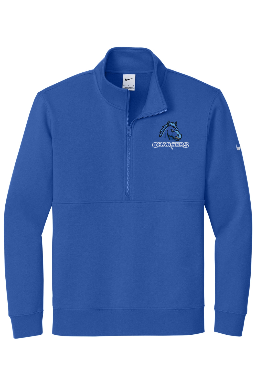 Texas Bay Area Embroidered Nike Club Fleece Sleeve Swoosh 1/2-Zip