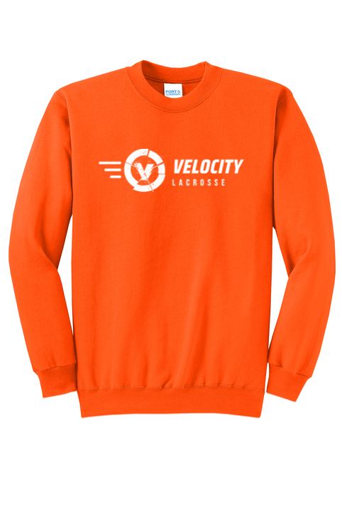 Velocity Lacrosse Port & Company Core Fleece Crewneck Sweatshirt