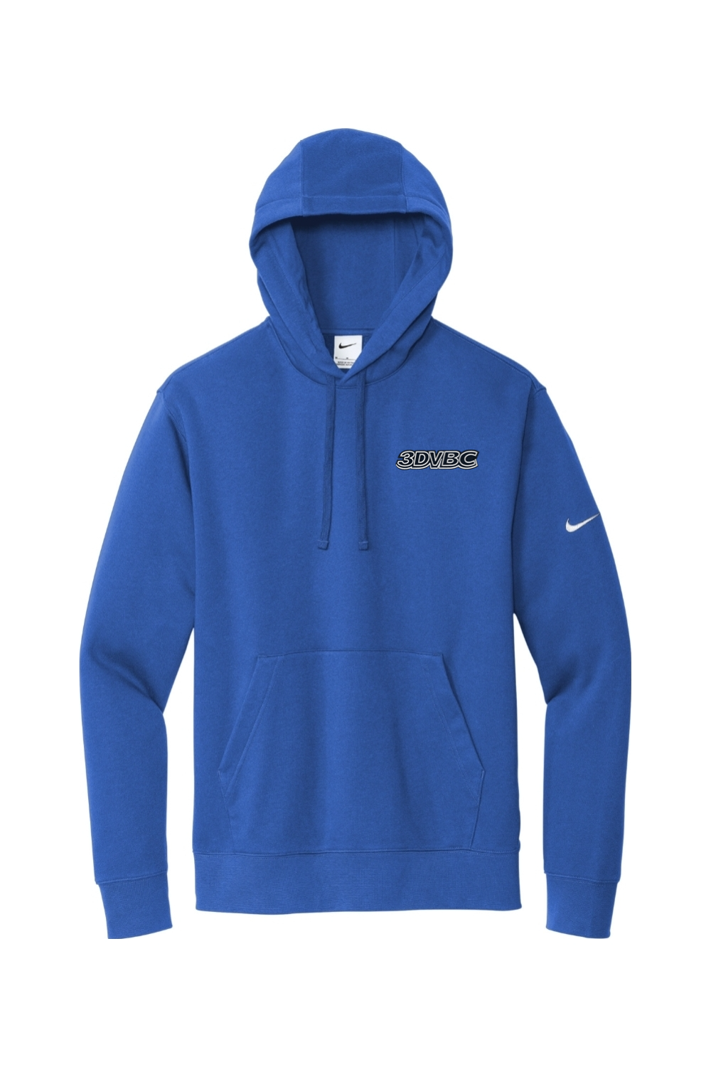 3DVBC Volleyball Embroidered Nike Club Fleece Sleeve Swoosh Pullover Hoodie