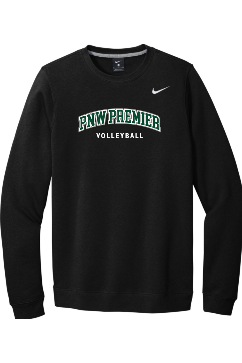 PNW Premier Volleyball Embroidered Nike Club Fleece Crew