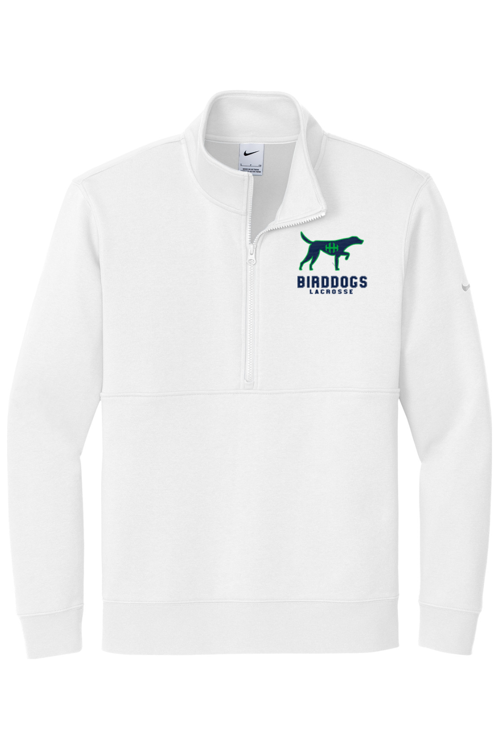 HHH Birddogs Embroidered Nike Club Fleece Sleeve Swoosh 1/2-Zip