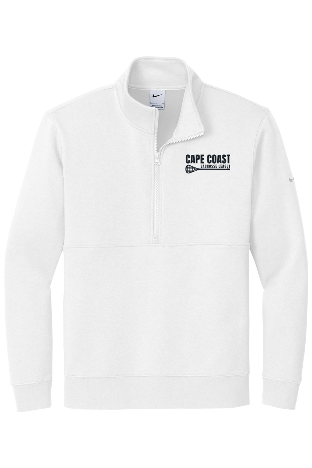 Cape Coast Lacrosse Embroidered Nike Club Fleece Sleeve Swoosh 1/2-Zip