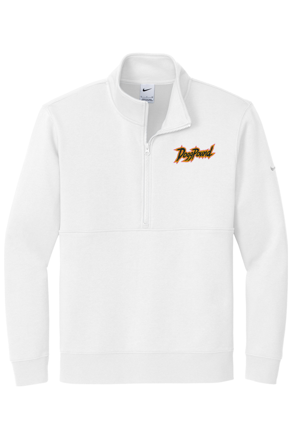 Doggpound Lacrosse Embroidered Nike Club Fleece Sleeve Swoosh 1/2-Zip
