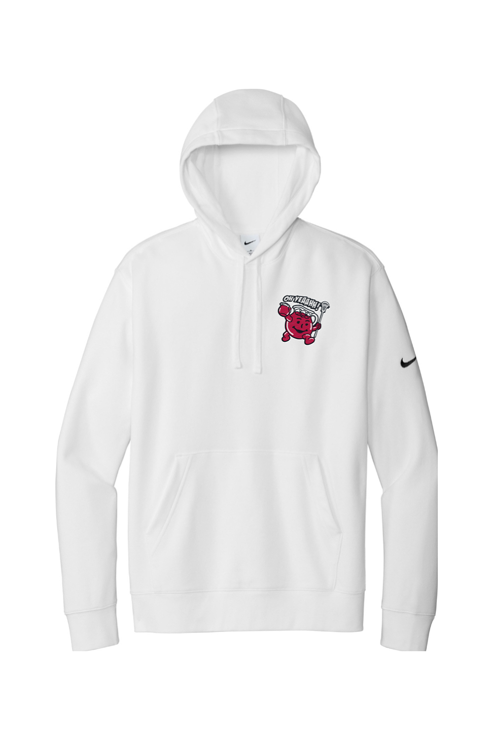 Oh Yeah LC Embroidered Nike Club Fleece Sleeve Swoosh Pullover Hoodie