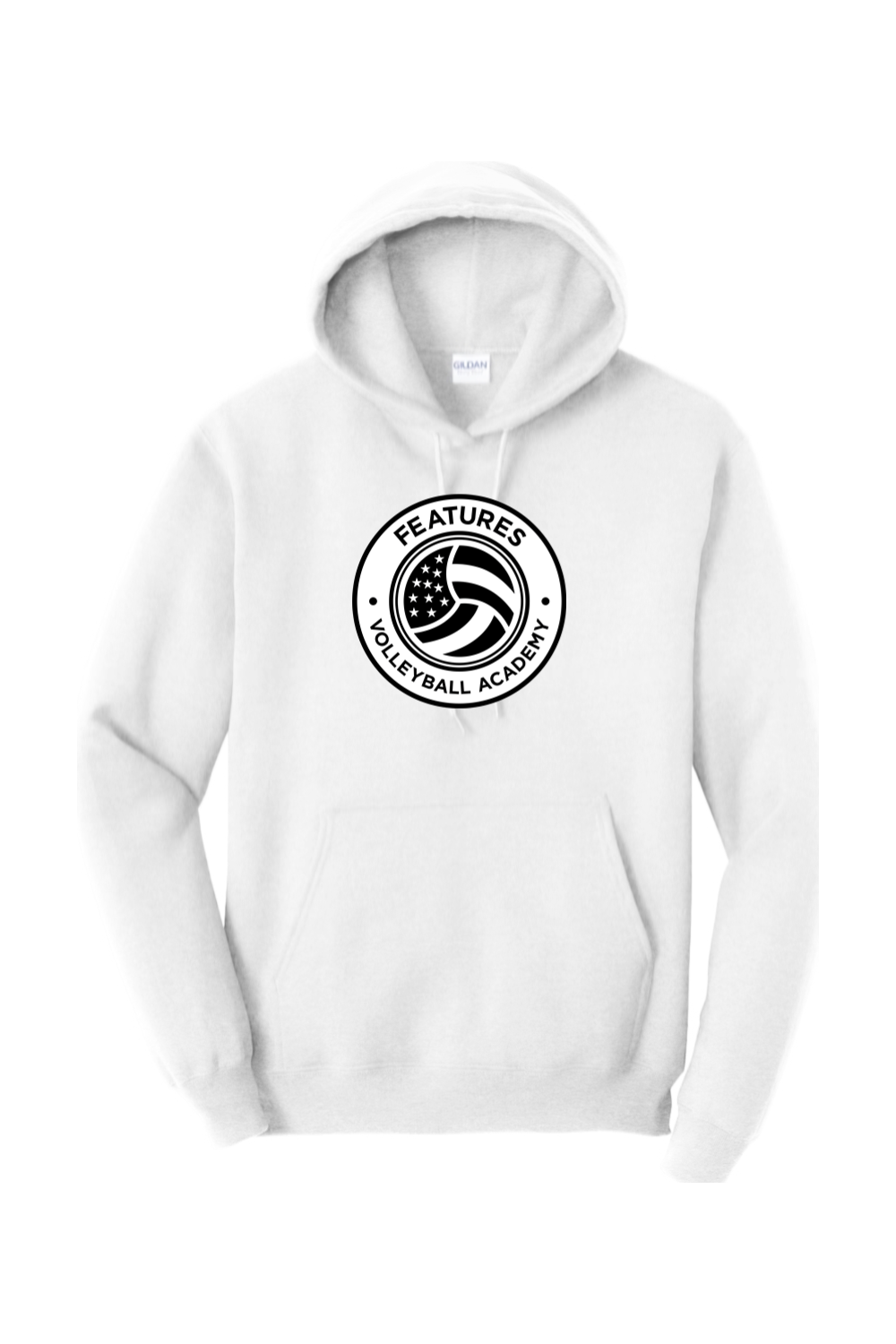 Features Volleyball Adult Heavyweight Hoodie