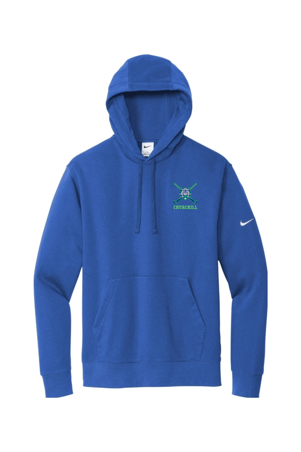 Winston Churchill Embroidered Nike Club Fleece Sleeve Swoosh Pullover Hoodie