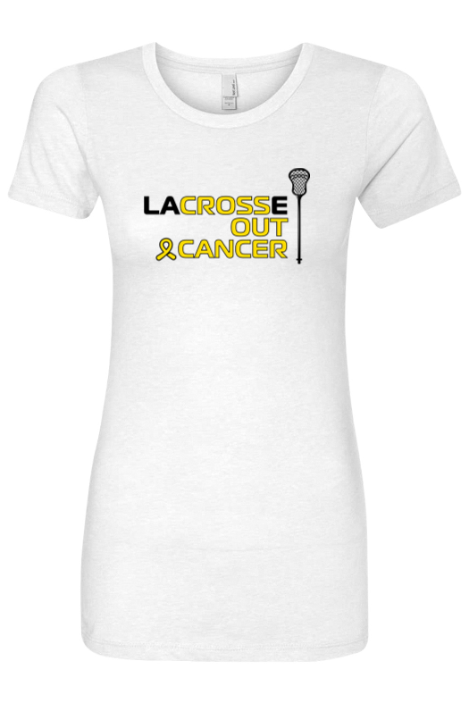 LaCROSSe Out Cancer Adult Women's T-Shirt