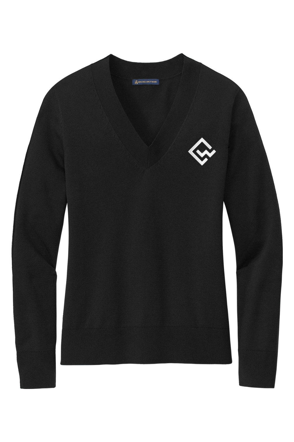 CYNDEO Wealth Partners Brooks Brothers Women's Cotton Stretch V-Neck Sweater
