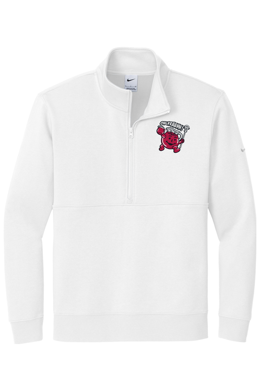 Oh Yeah LC Embroidered Nike Club Fleece Sleeve Swoosh 1/2-Zip