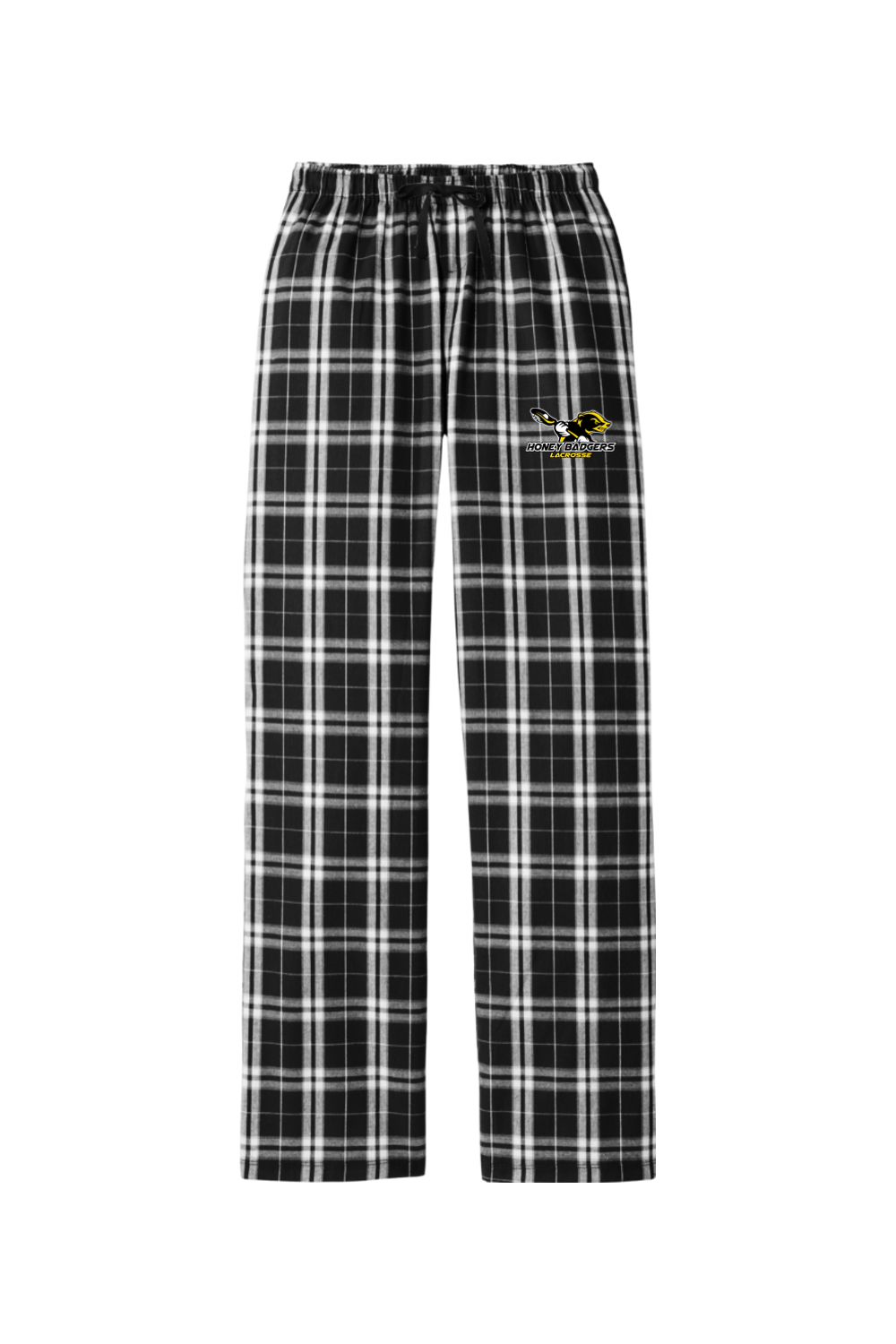 Honey Badgers Lacrosse Adult Women's Flannel Plaid Pants