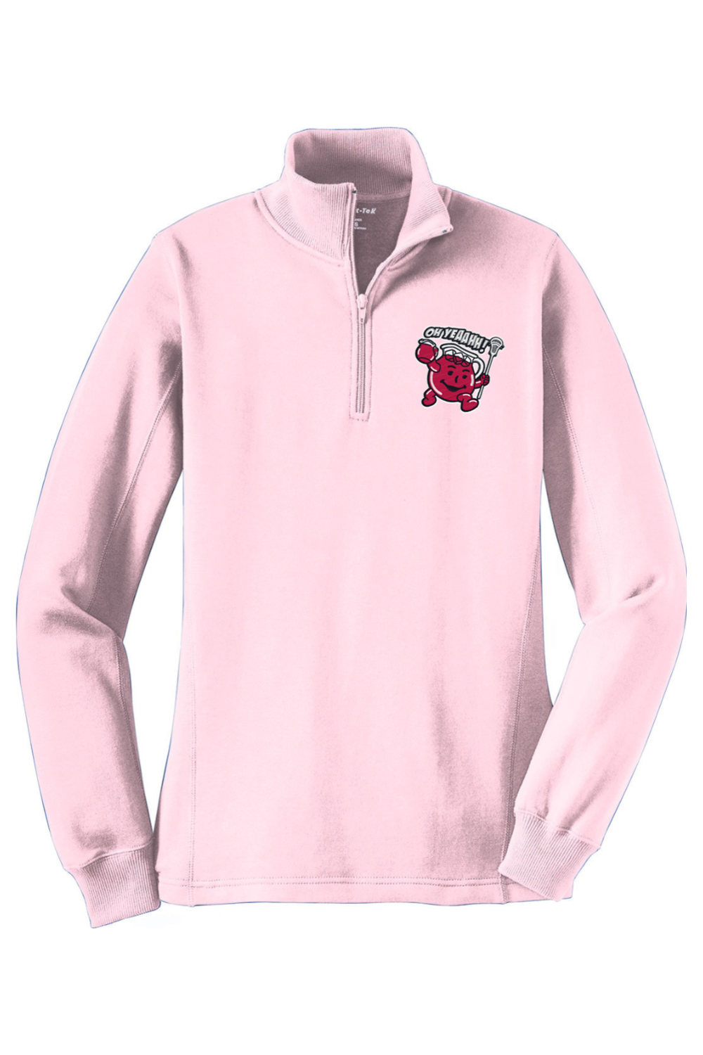 Oh Yeah LC Adult Women's Embroidered Quarter-Zip Pullover