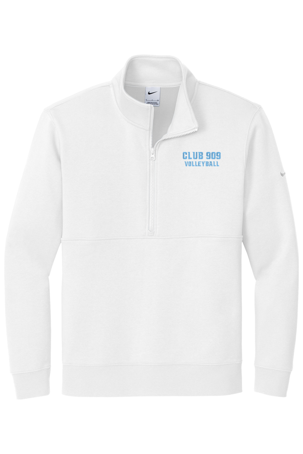 Risen 909 Coaches Embroidered Nike Club Fleece Sleeve Swoosh 1/2-Zip