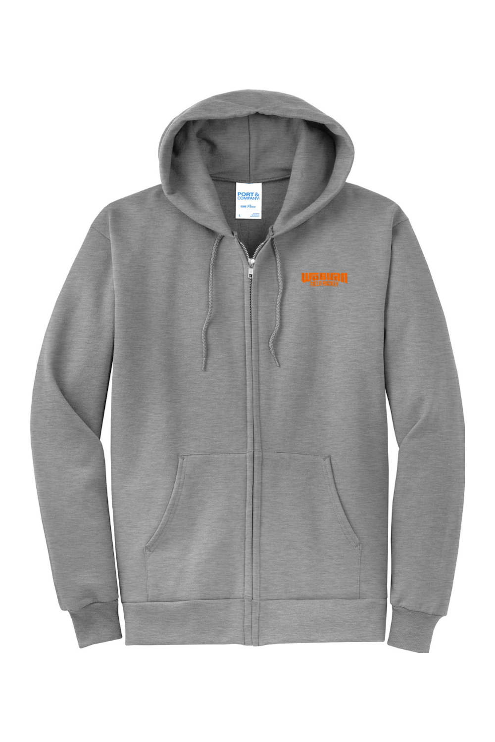 Woburn Youth Field Hockey Port & Company Core Fleece Full-Zip Hooded Sweatshirt