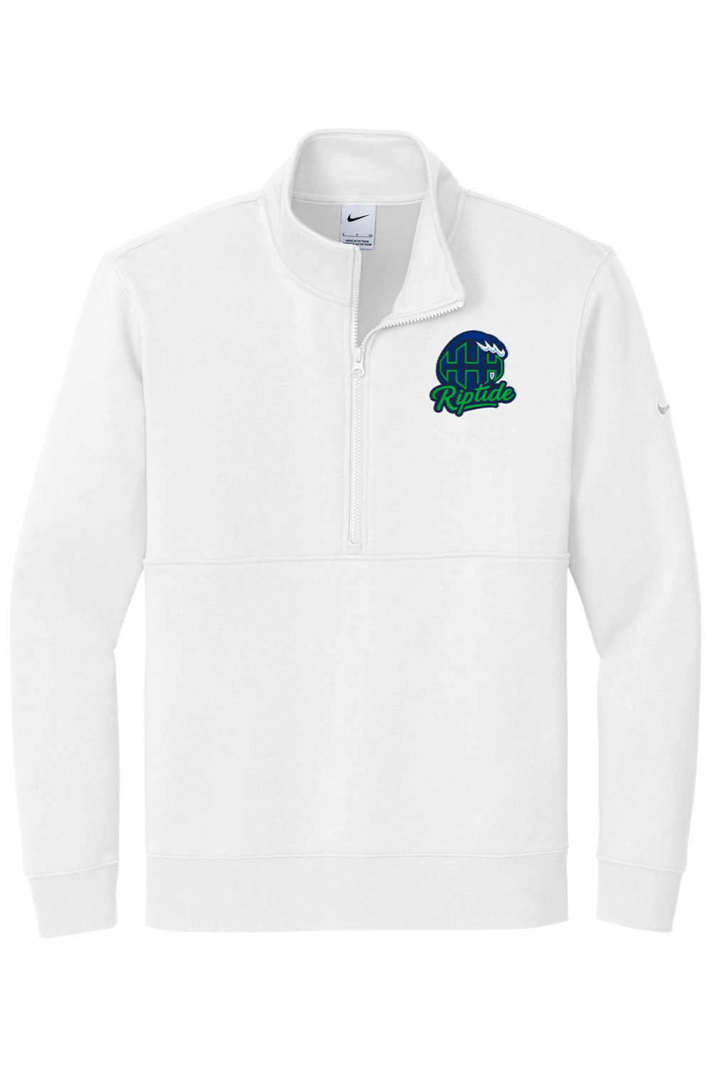 HHH Riptide Embroidered Nike Club Fleece Sleeve Swoosh 1/2-Zip