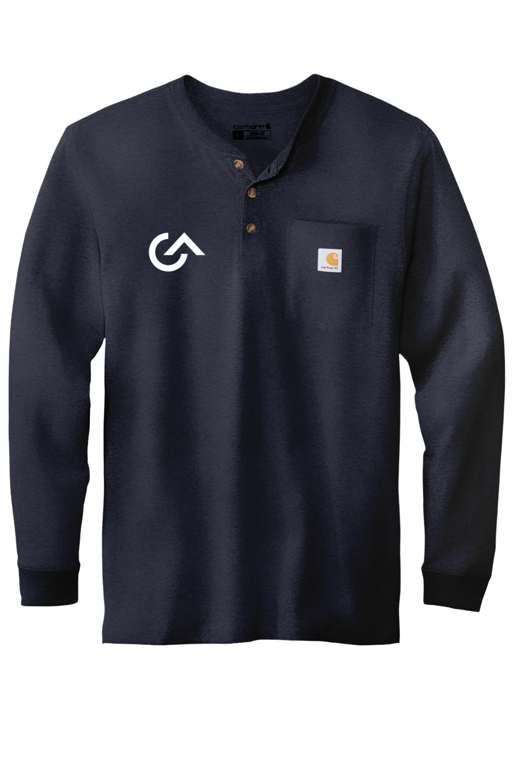 G&A Partners Men's Carhartt Long Sleeve Henley T-Shirt
