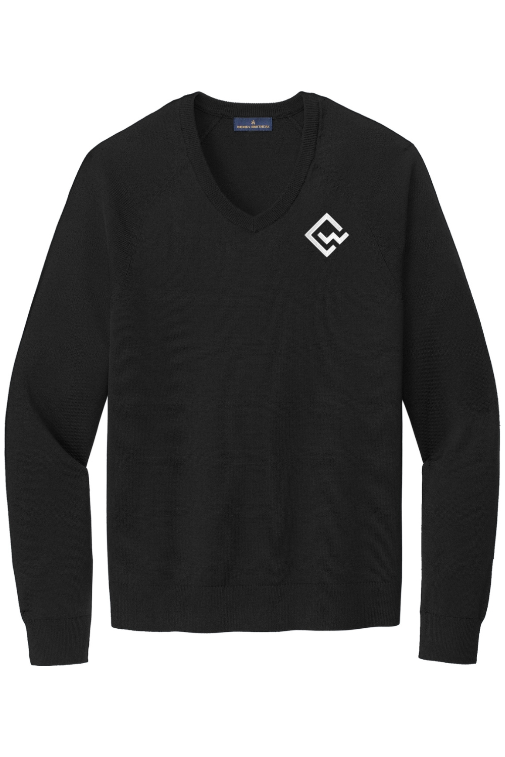 CYNDEO Wealth Partners Brooks Brothers Cotton Stretch V-Neck Sweater