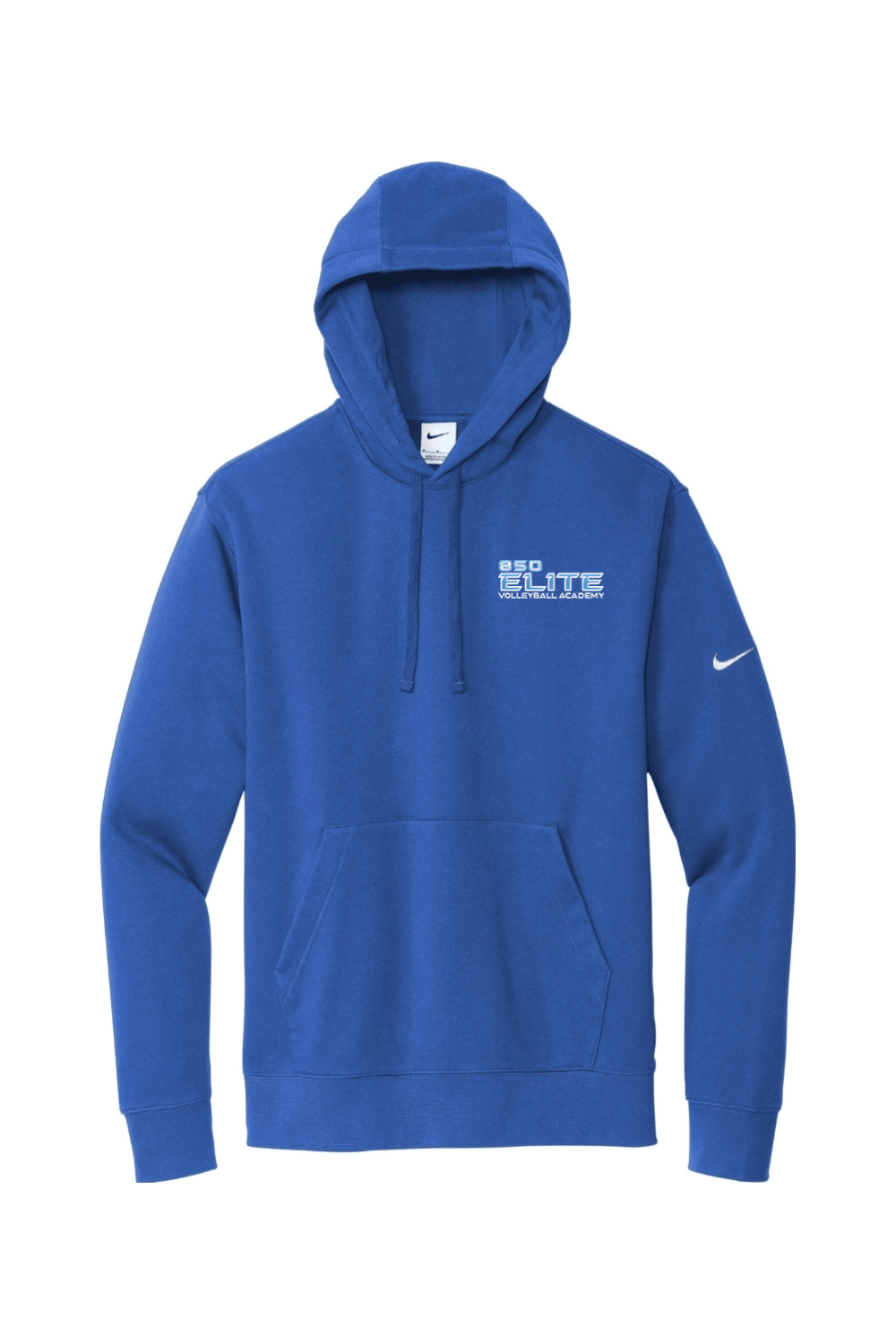850 Elite Volleyball Embroidered Nike Club Fleece Sleeve Swoosh Pullover Hoodie