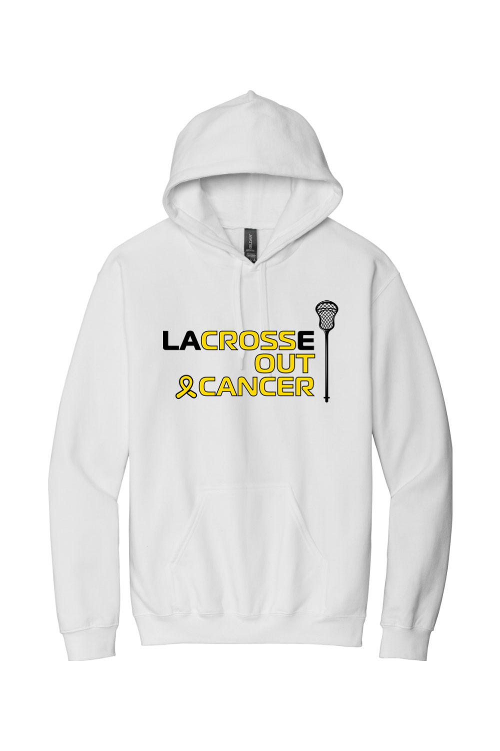 LaCROSSe Out Cancer Pullover Hooded Sweatshirt