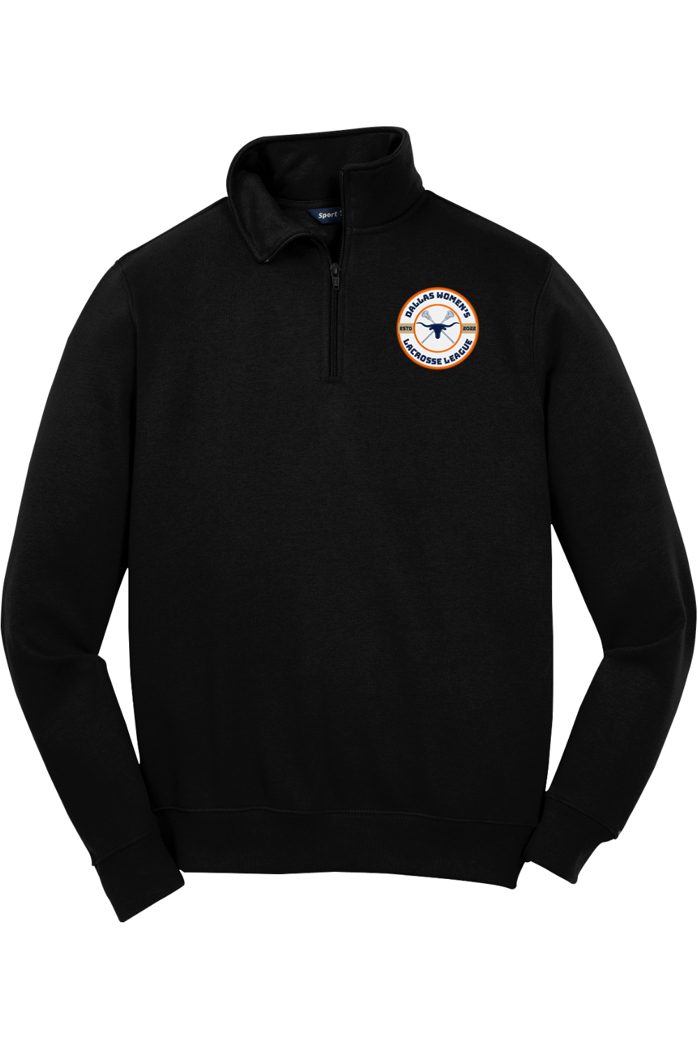 Dallas Womens Lacrosse Adult Embroidered Quarter-Zip Pullover Signature Lacrosse