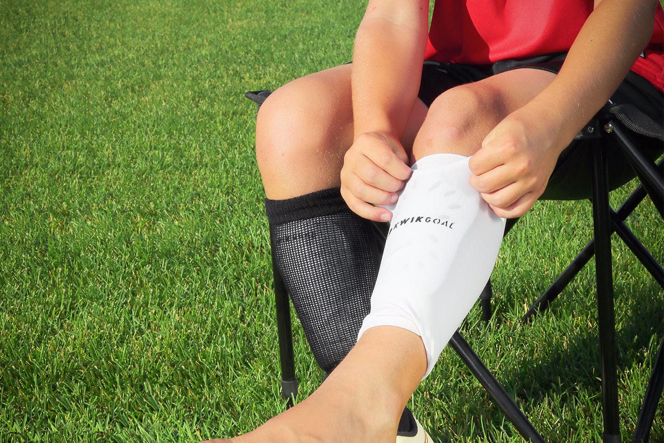 Deluxe Compression Sleeves (Youth, Adult) (White) Signature Lacrosse