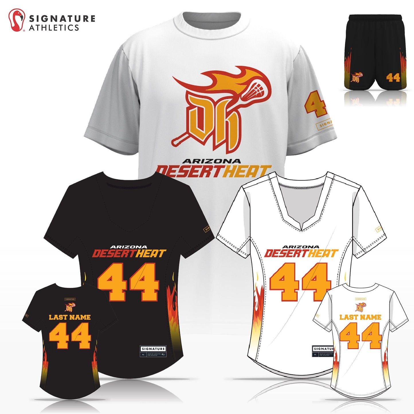 Desert Heat Women's 4 Piece Player Game Package: Middle School Signature Lacrosse