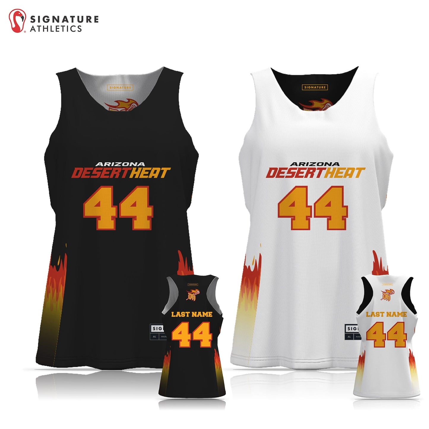 Desert Heat Women's Reversible Game Pinnie: Middle School Signature Lacrosse