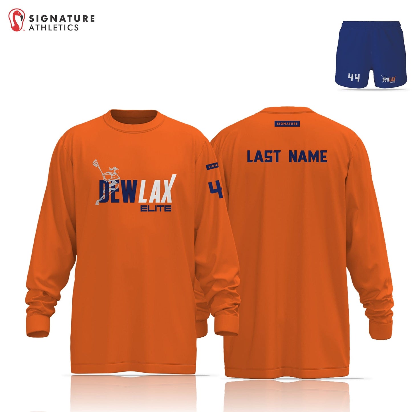 DEWLAX Women's 2 Piece Player Long Sleeve Package: DEWLAX Signature Lacrosse