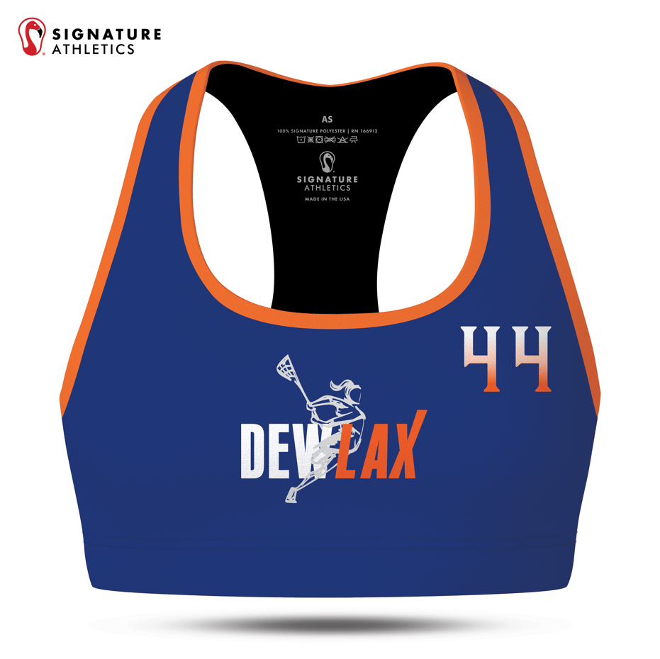 DEWLAX Women's Player Sports Bra Signature Lacrosse