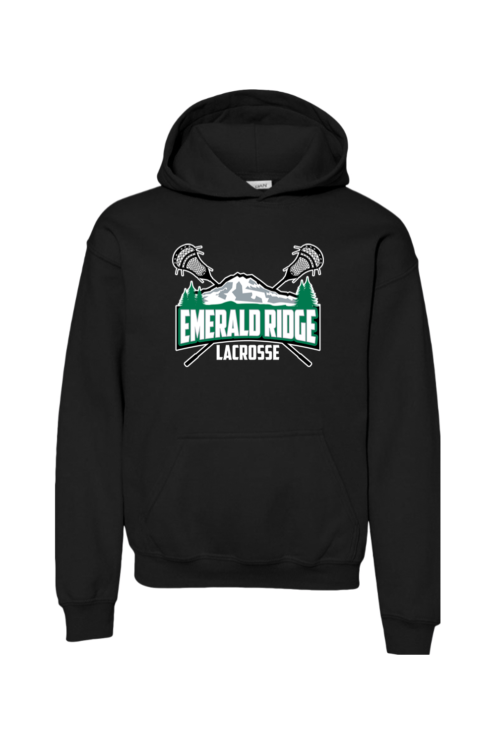 Emerald Ridge Lacrosse Youth Hoodie Signature Lacrosse