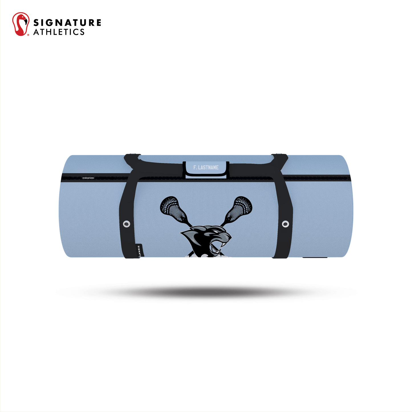 Farragut Youth Lacrosse Customizable Large Equipment Duffel Bag (Panthers) Signature Lacrosse