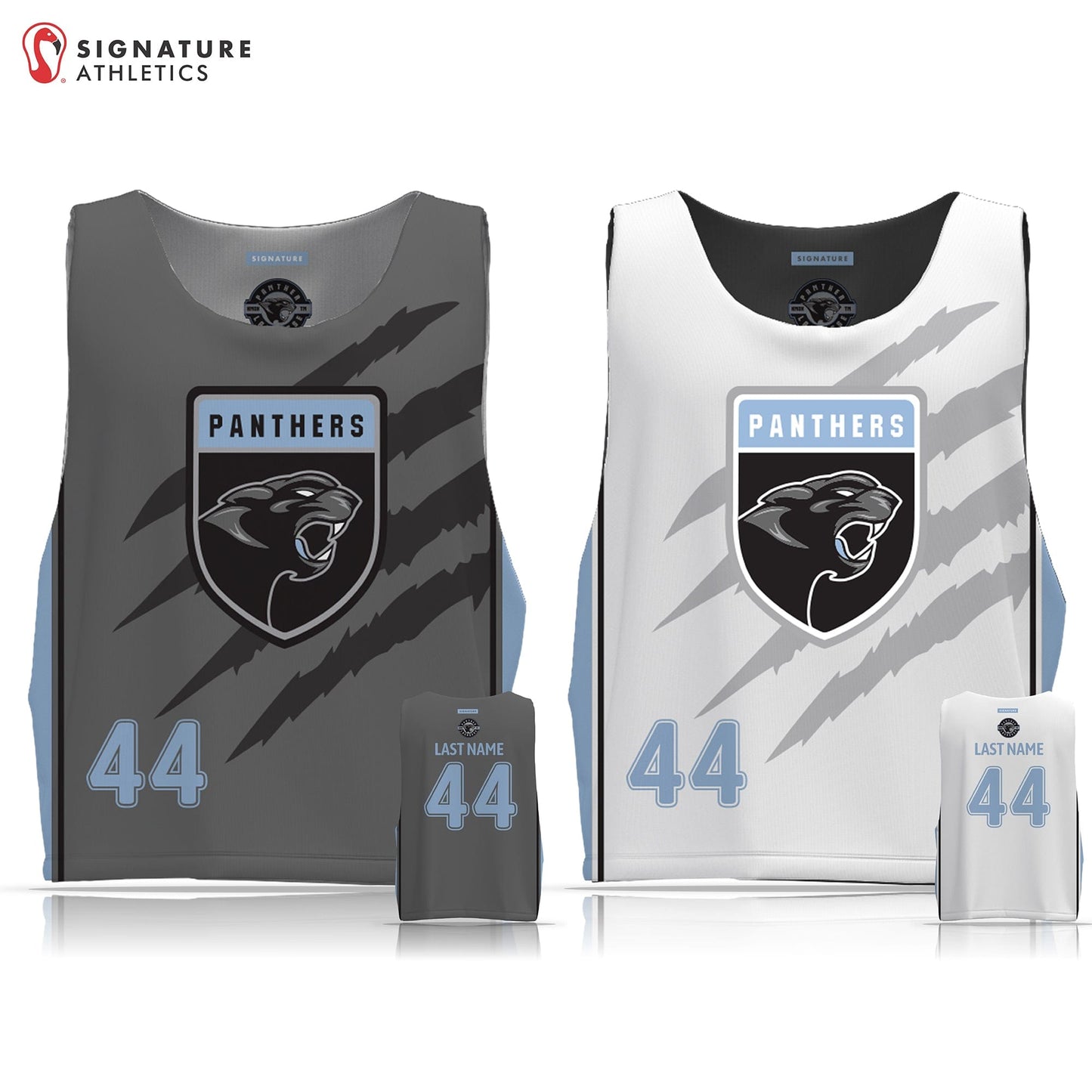 Farragut Youth Lacrosse Panthers Men's Reversible Pinnie: Panthers 8U Signature Lacrosse