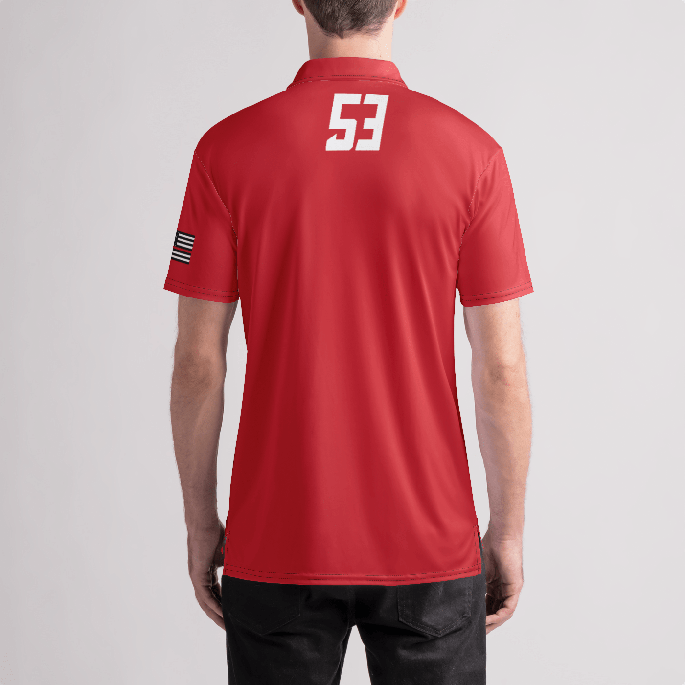 FDNY Lacrosse 53 Mens Polo Shirt Signature Lacrosse