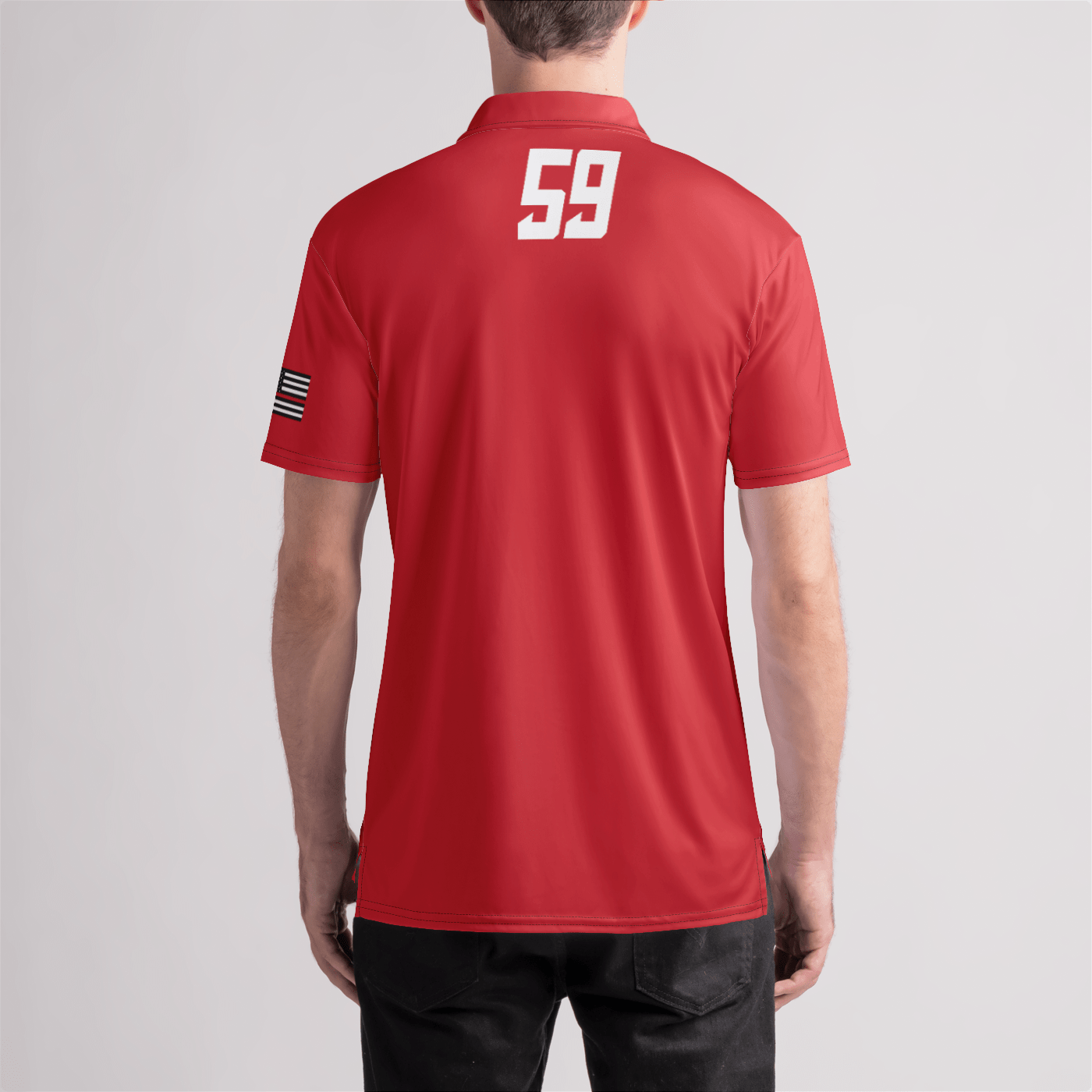FDNY Lacrosse 59 Mens Polo Shirt Signature Lacrosse