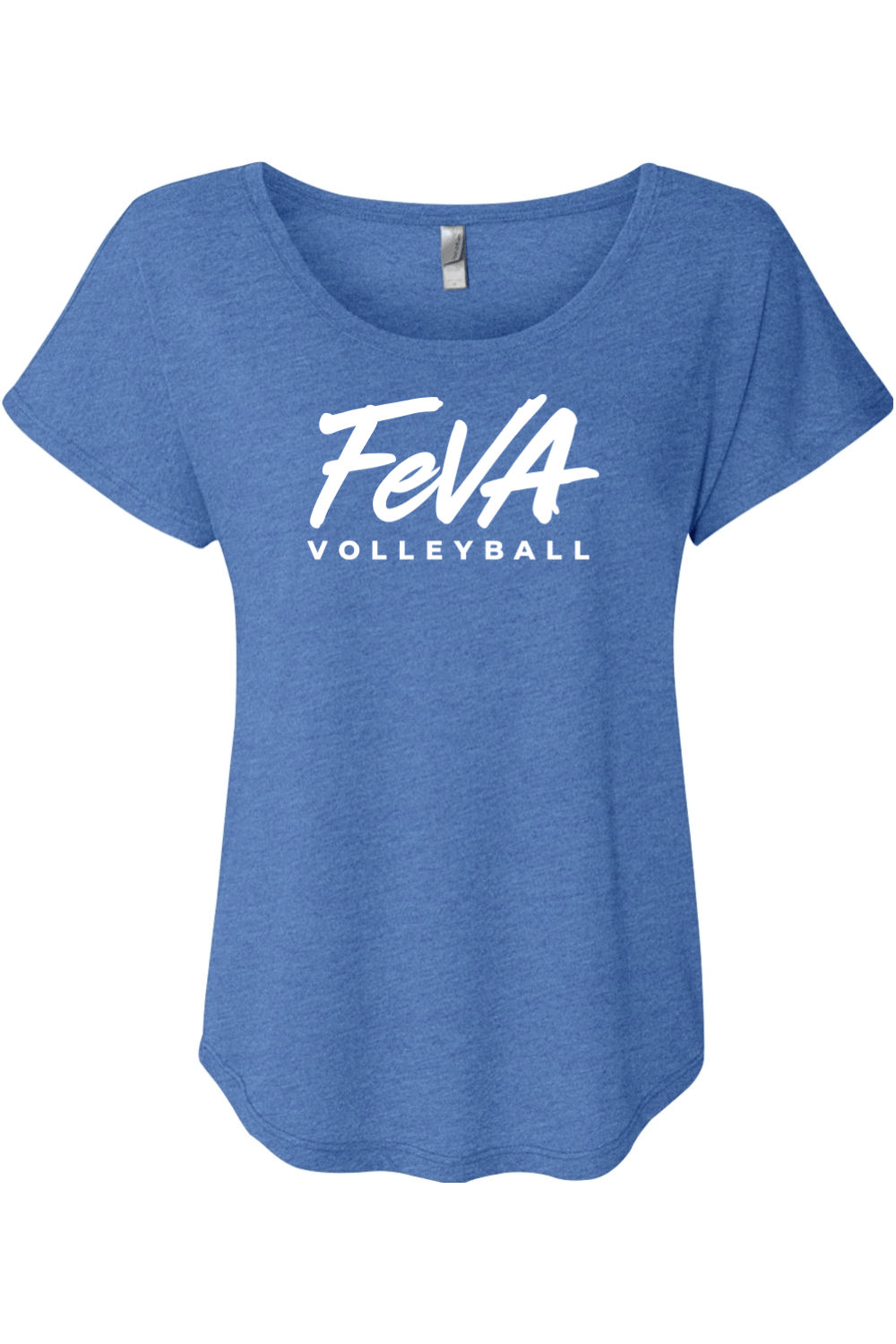Features Volleyball Next Level Women's Triblend Dolman Tee Signature Lacrosse