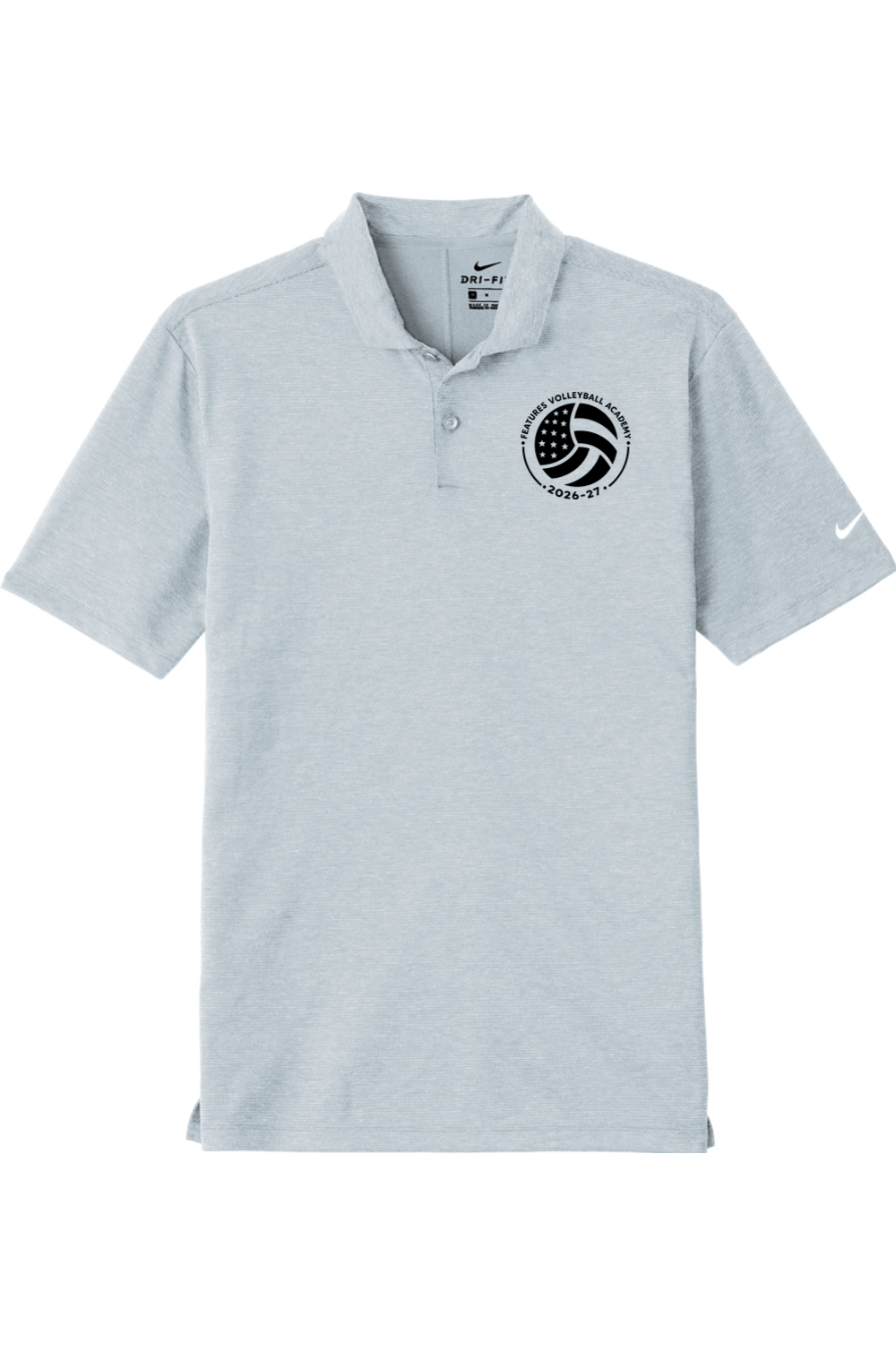 Features Volleyball Nike Dri-FIT Prime Polo Signature Lacrosse