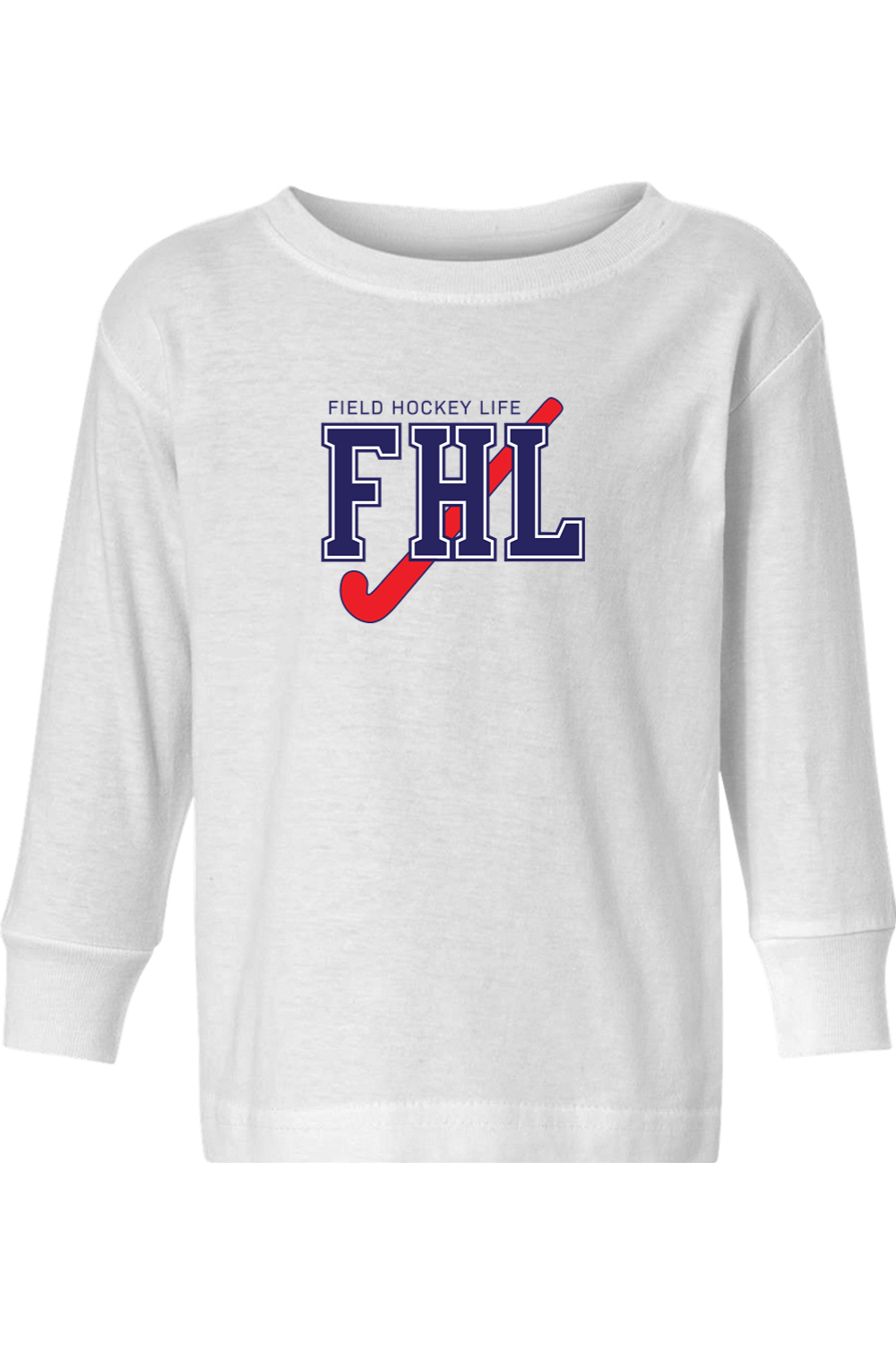 Field Hockey Life Toddler Long Sleeve T-Shirt Signature Lacrosse