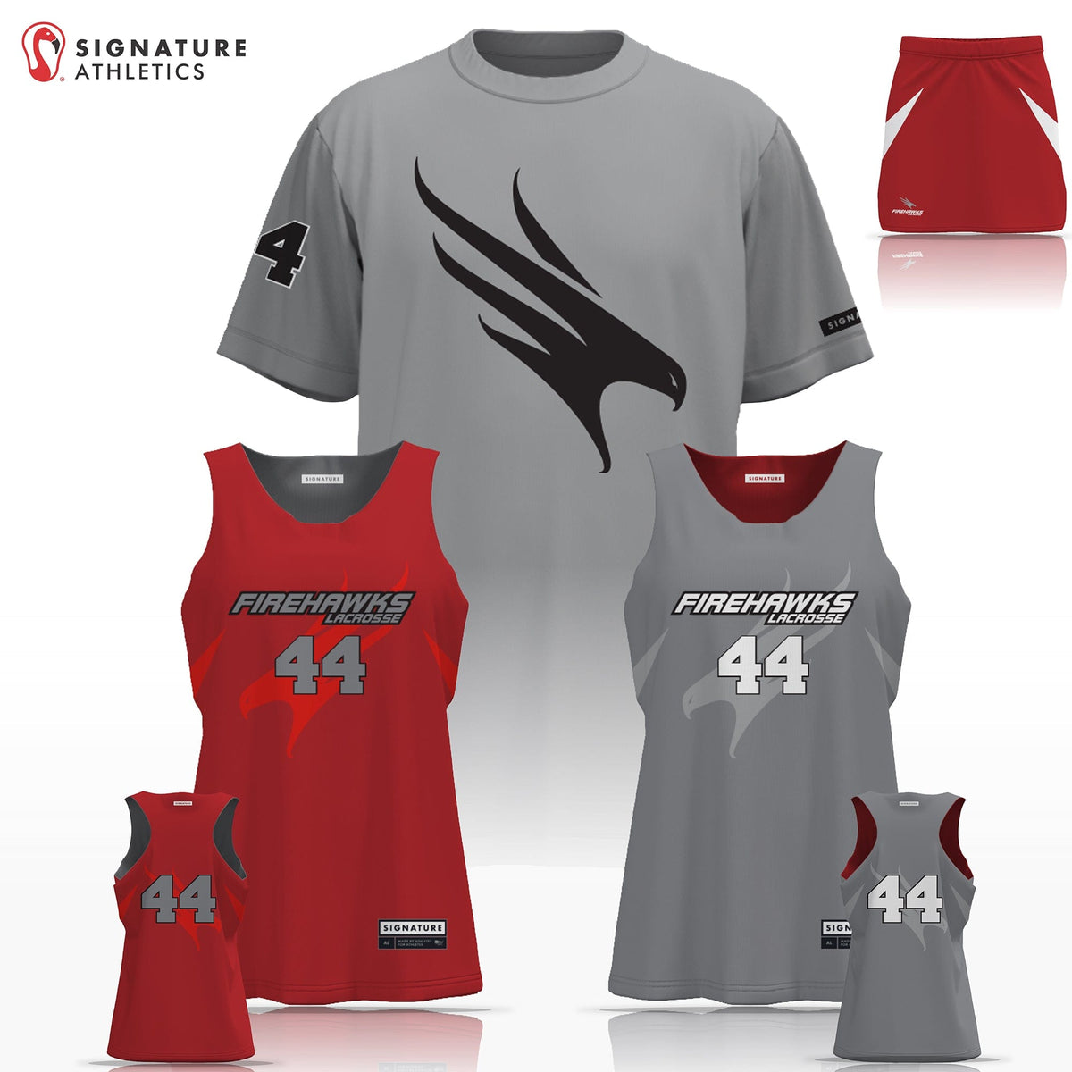 Firehawks Lacrosse Women's 3 Piece Game Package: 8U Signature Lacrosse