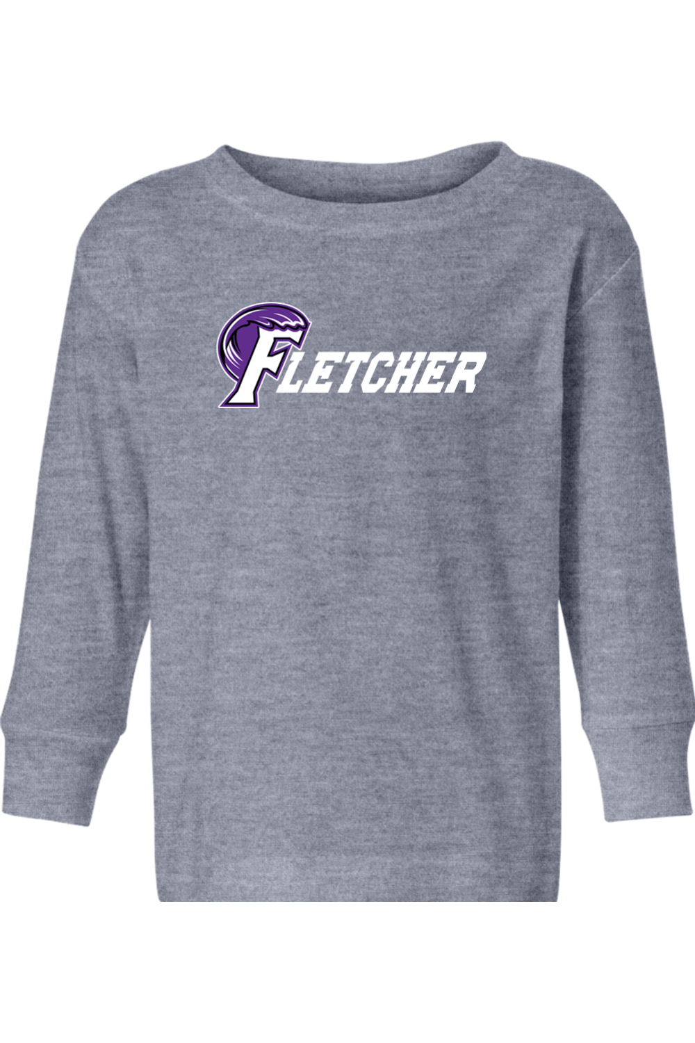 Fletcher High School Lacrosse Toddler Long Sleeve T-Shirt Signature Lacrosse
