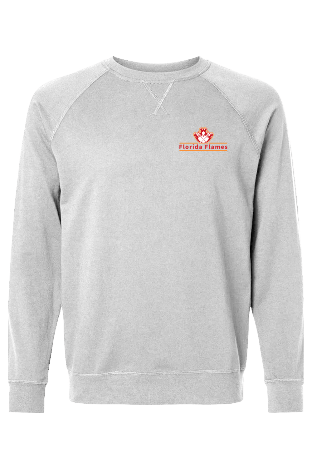Florida Flames LC Adult Heavyweight Raglan Long Sleeve Signature Lacrosse