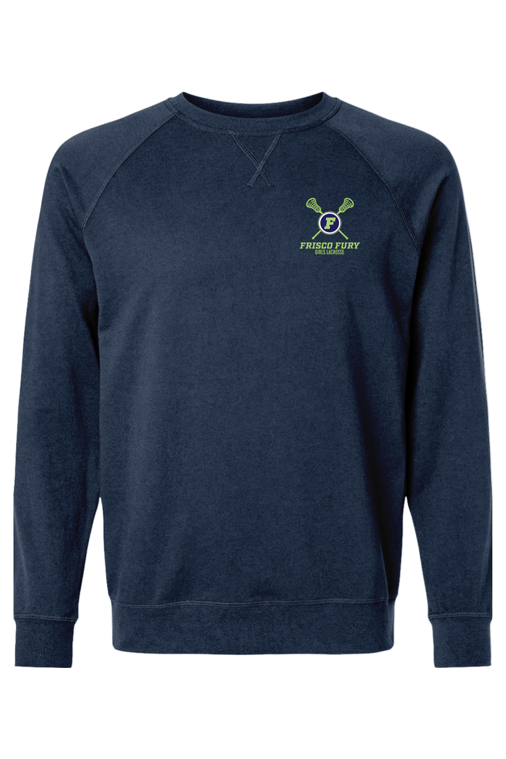 Frisco Fury Lacrosse Adult Heavyweight Raglan Long Sleeve Signature Lacrosse